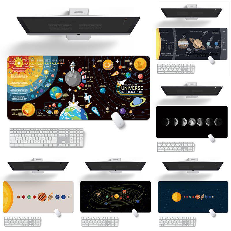 工厂直销桌垫宇宙星球鼠标垫个性游戏办公笔记本创意键盘写字