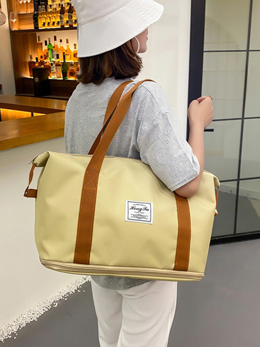 旅行包女大容量短途手提行李包待产收纳袋游泳瑜伽干湿分离健身包