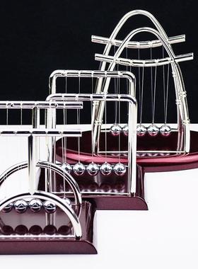 多款牛顿撞球摆件 大中小科教物理摆件弹力碰碰球工艺品热销定制