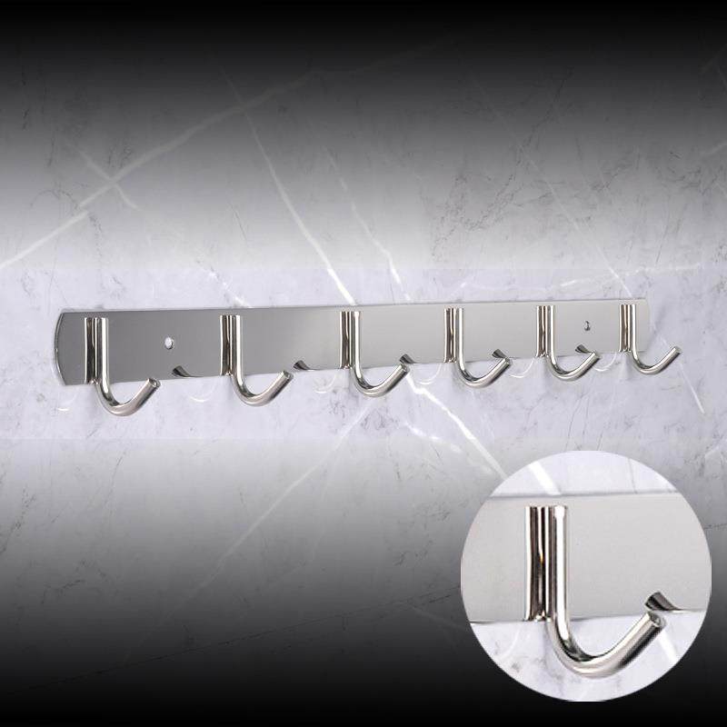 全不锈钢一排焊钩卫浴挂钩厨卫小挂勾不锈衣钩免打孔挂衣钩新意思