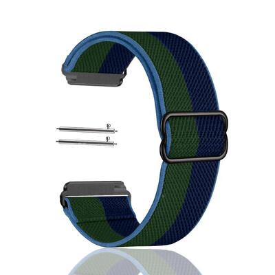 适用Fitbit Versa/Versa 2/Lite/Versa SE弹力表带可调金属头腕带