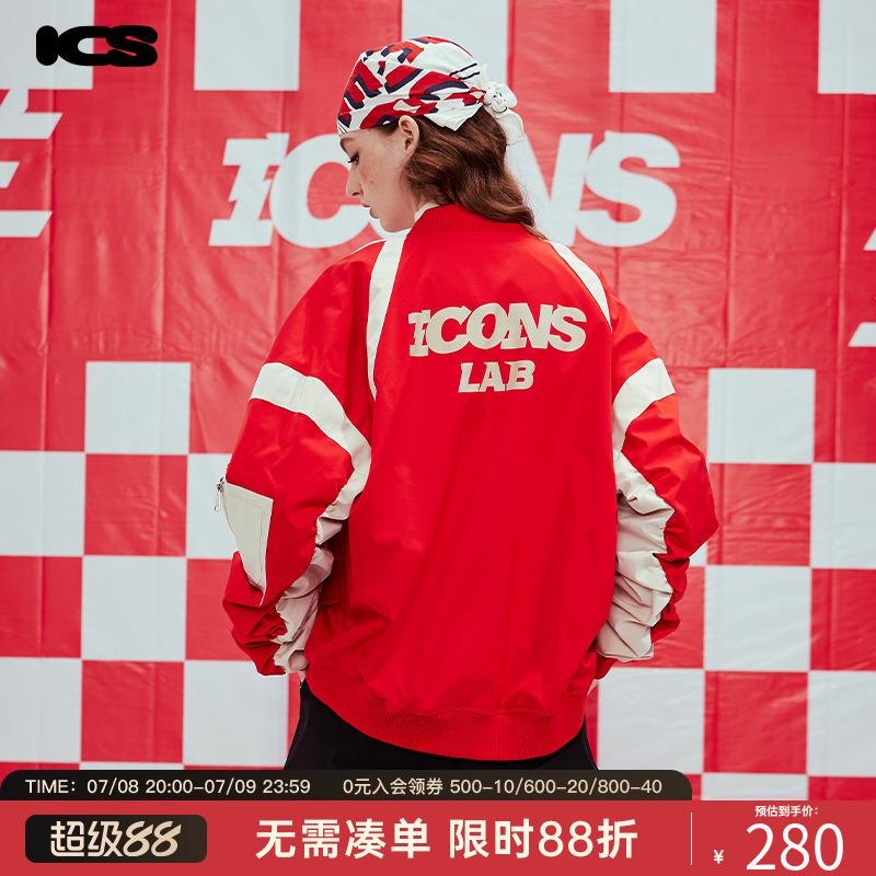 ICONSLAB重工赛车拼接MA1夹克