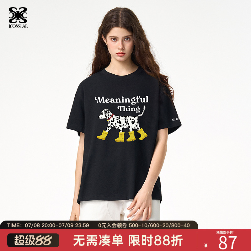ics丨iconslab“穿靴子的斑点狗”短袖T恤