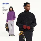 ICS ICONSLAB 轻盈舒适尼龙格嵌条翻领夹克机能拼接户外休闲外套