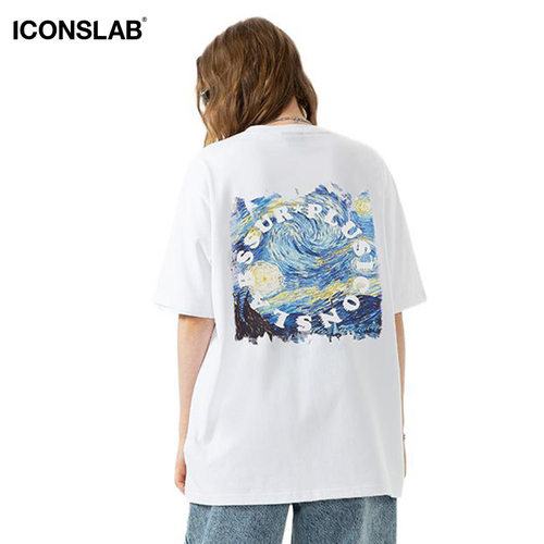 Iconslab油画短袖休闲