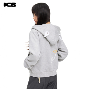 饰设计宽松外套 ics iconslab天使开衫 卫衣2025春新款 可拆翅膀装