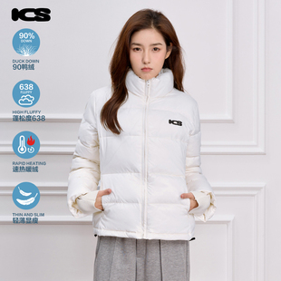 收腰情侣男女款 冬季 外套 iconslab轻量立领羽绒服2024年新款 ics