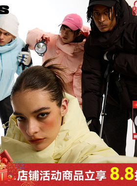 【周也 汪苏泷同款】ics丨iconslab马卡龙连帽面包棉服冬宽松棉衣