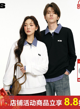 ics丨iconslab“知识分子”衬衫领假两件卫衣Barnfit巴恩风上衣