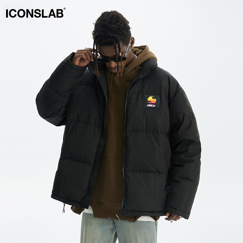 百搭短款羽绒服Iconslab立领