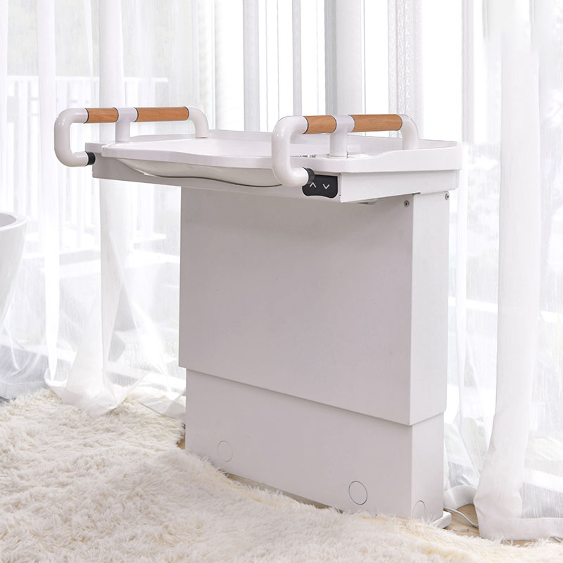 智能升降台盆陶瓷一体盆镜柜浴室柜老人残疾人卫生间面盆扶手栏杆