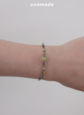 [预售]Doldari 原创原石手绳彩虹碎石手链 BTS金泰亨 金宇硕同款