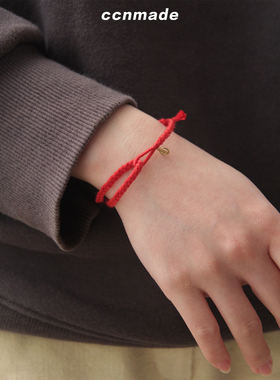 [现货]Single Weaving ver2韩国原创设计铜扣手链绳崔秀彬同款