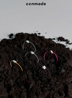 【预售】PLUMERIA RING韩国银匠925纯银 编织小众 花朵戒指 配饰