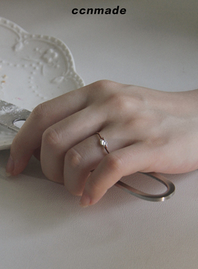 【预售】WINGED RING韩国银匠打制 925纯银编织小众戒指配饰