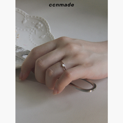 【预售】WINGED RING韩国银匠打制 925纯银编织小众戒指配饰