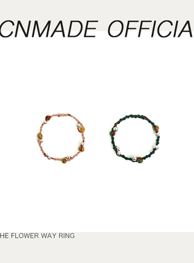 【预售】THE FLOWER WAY 花路韩国925纯银原石戒指原创 复古小众