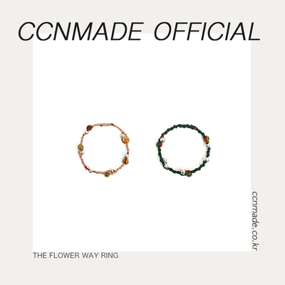 【预售】THE FLOWER WAY 花路韩国925纯银原石戒指原创 复古小众