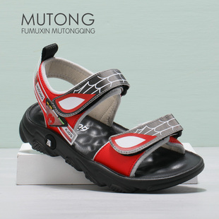 牧童童鞋断码清仓男女童夏季凉鞋露趾魔术贴休闲韩系小童皮凉鞋