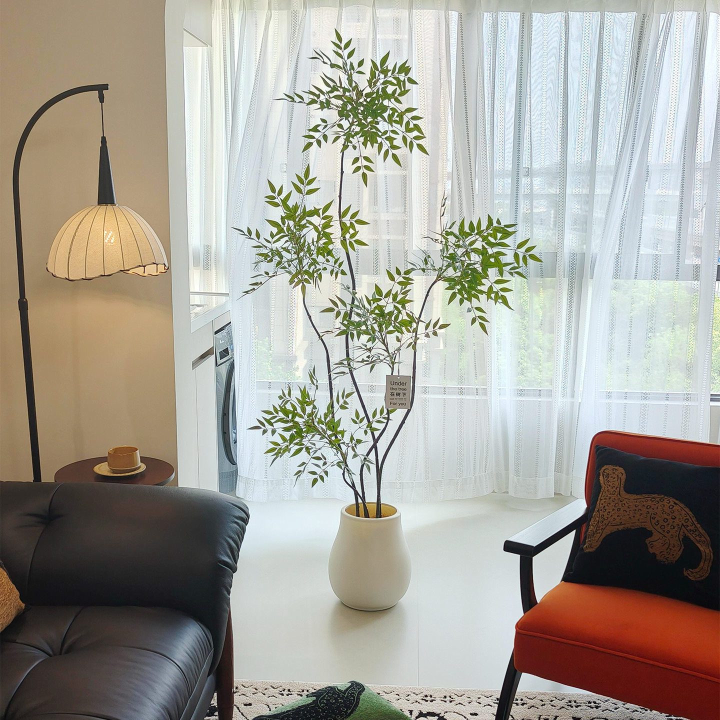 仿真南天绿植假树室内装饰植物假竹子大型景观落地竹书房客厅造景