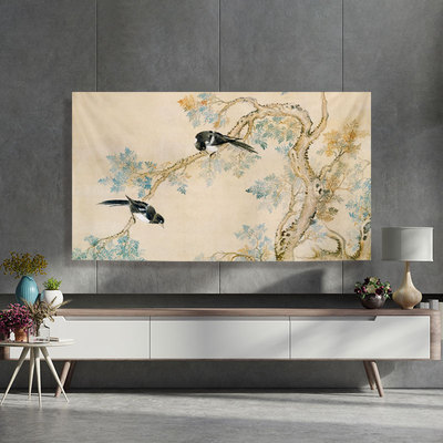 印工场新中式防尘罩电视机盖巾