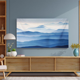 盖布 电视套挂式 中式 轻奢电视55寸65寸防尘罩布电视机罩套高档新款