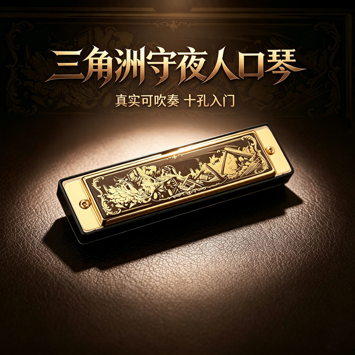 三角洲行动周边游戏佐拉的守夜人口琴10孔可吹奏玩具道具模型手办
