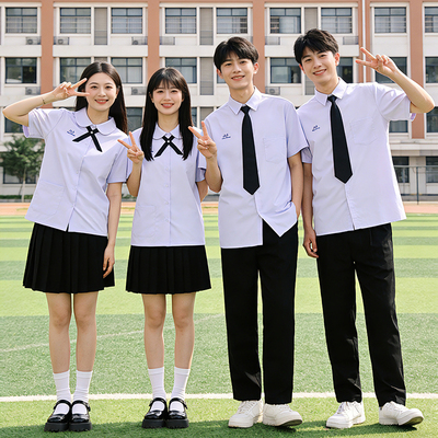 泰国泰式校服jk制服衬衫男女高初中日系学院风毕业照运动会班服套