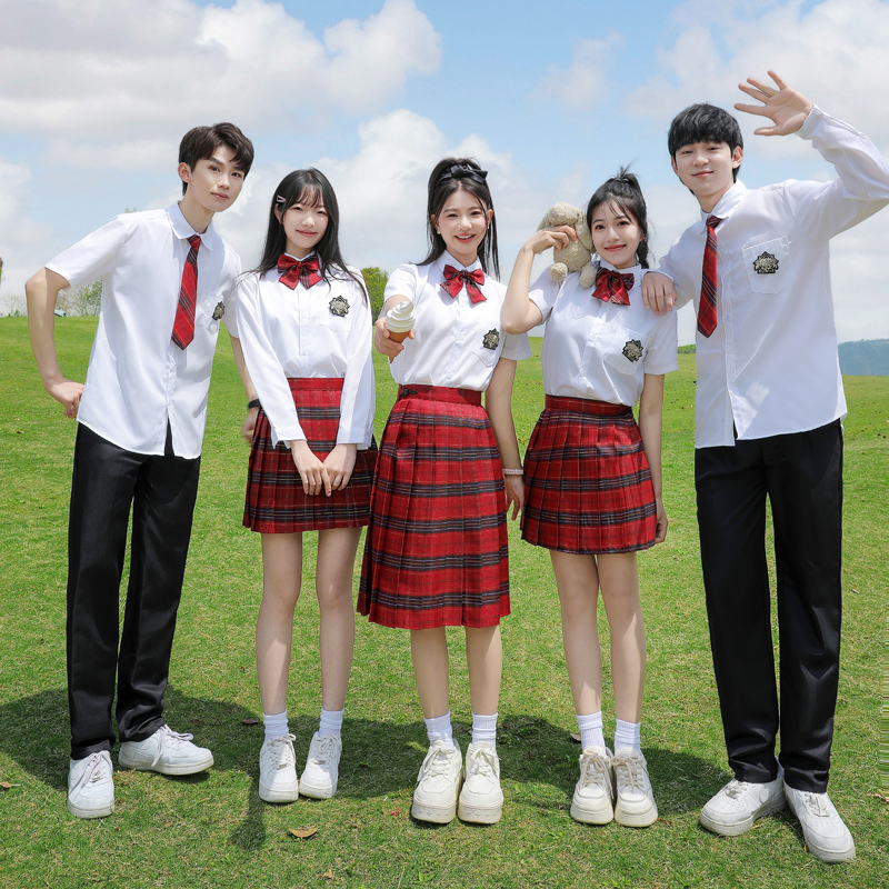 高中初中学生毕业班服学院风演讲诗歌朗诵合唱团演出服运动会校服