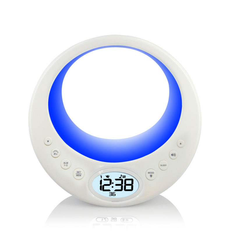 香港NiD彩光唤醒音箱收音机闹钟静音个性创意床头夜光创意播放器