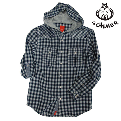 长袖棉质连帽打底修身外套衬衣