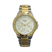 德讯进口多功能石英机芯手表大表盘不锈钢表带防水腕表时尚 男表