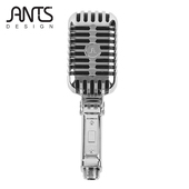 ANTS DESIGN麦克风形状淋浴头喷头洗澡喷头浴霸花洒香港加压家用