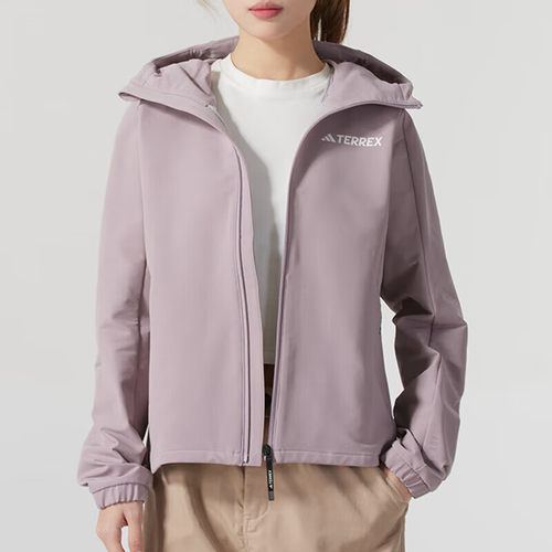 阿迪达斯官方舰店外套女装新款运动服休闲连帽夹克IW2789 IS0304