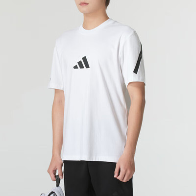 阿迪达斯男运动服跑步健身透气短袖时尚T恤JE3078 JE3069 JF2453