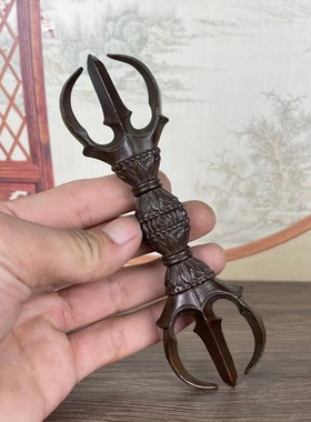 仿古合金铜唐密东密真言宗三股杵三股金刚杵左右汉传密宗三股杵