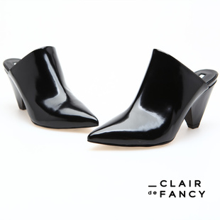 CLAIR de FANCY轻奢夏季时尚包头尖头异形跟凉鞋7660781