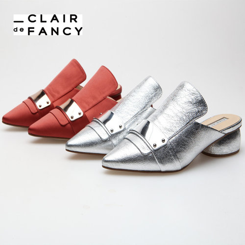 CLAIRdeFANCY包头拖鞋