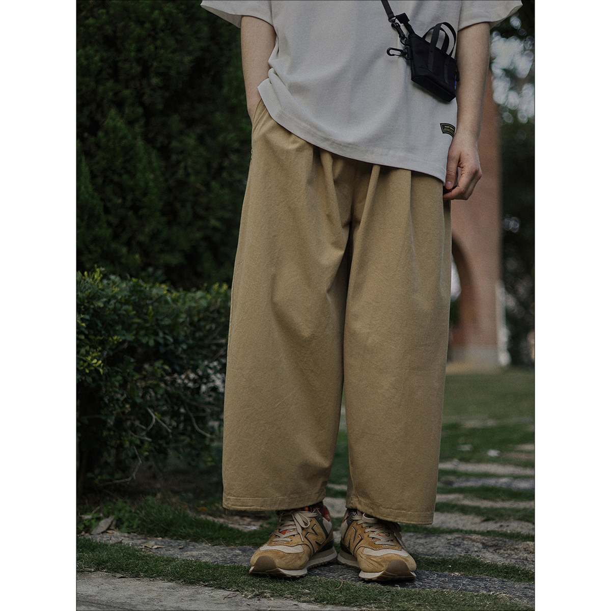 危机青年阔腿九分裤男夏