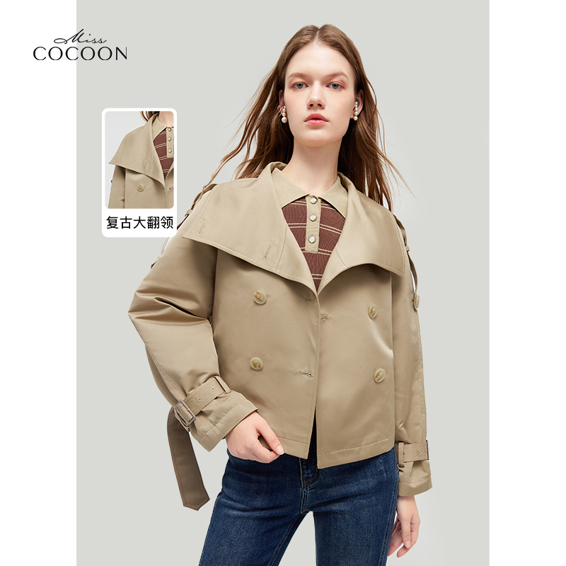 COCOON时尚宽松短款风衣