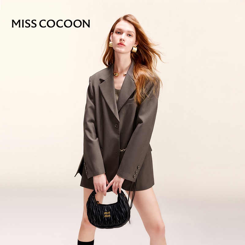 MISSCOCOON西装外套绵羊毛