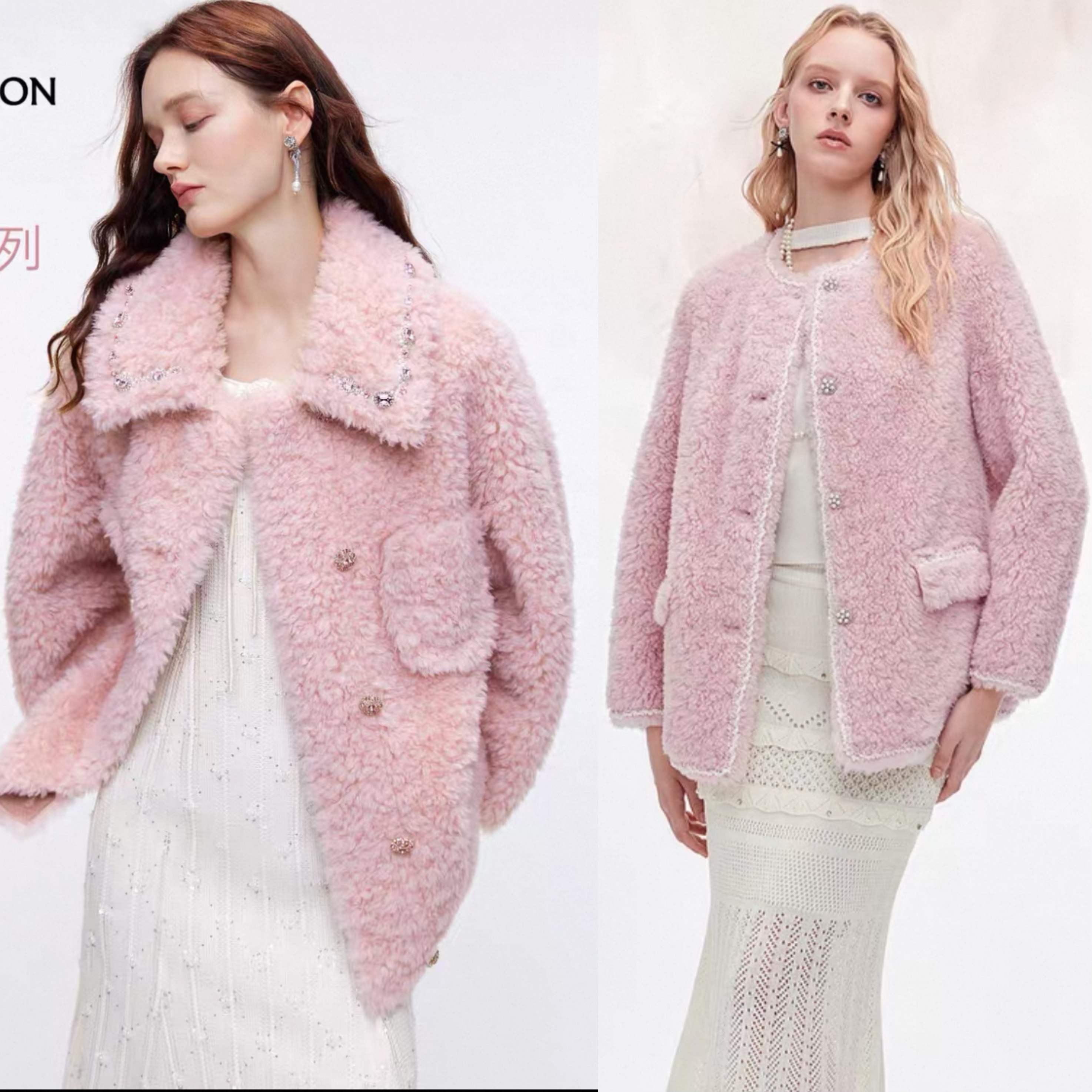 【七七酱专享】MISSCOCOON皮草小香风中长款100%羊毛外套,女装/女士精品,皮草,淘宝优惠券,粉丝福利购,淘宝优惠卷