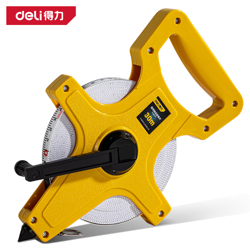 得力架式皮卷尺10m/30m/50m/100m