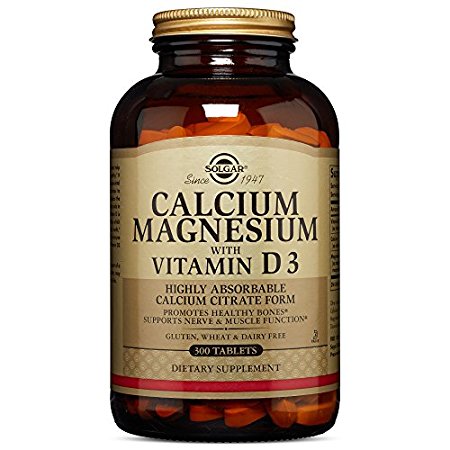 Solgar- Calcium Magnesium with Vitamin D3, 300 Tablets