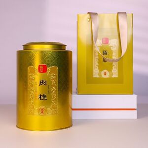 曦瓜金罐百花岩肉桂茶叶罐装三坑两涧正岩武夷岩茶口粮送礼散茶