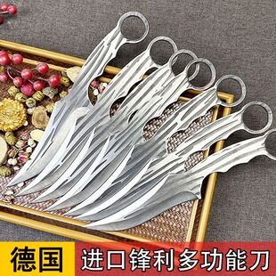 手工锻打牛肉小刀手把肉刀家用水果刀锋利高硬度碳钢蒙古肉刀高级
