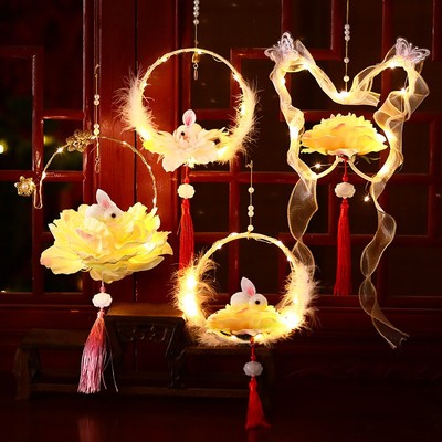 中秋节灯笼手工diy材料包半成品中秋国庆节灯笼创意手工制作材料