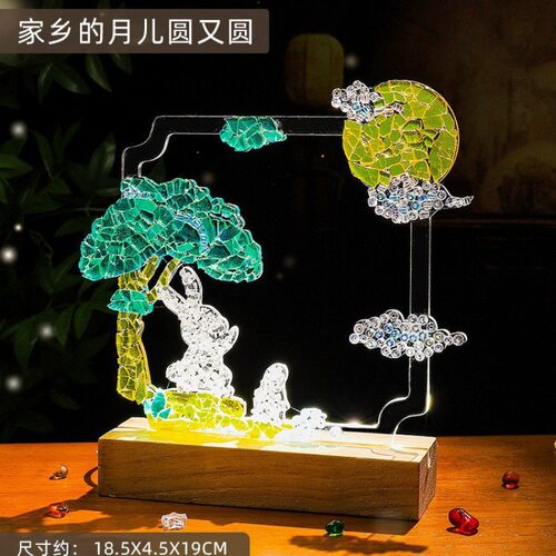 手工diy材料小学生制作创意手工材料包灯光画马赛克团建活动手R56