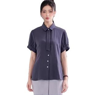 招行夏季行服新款短袖衬衫裤子裙子连衣裙工作服马甲西裙外套工装