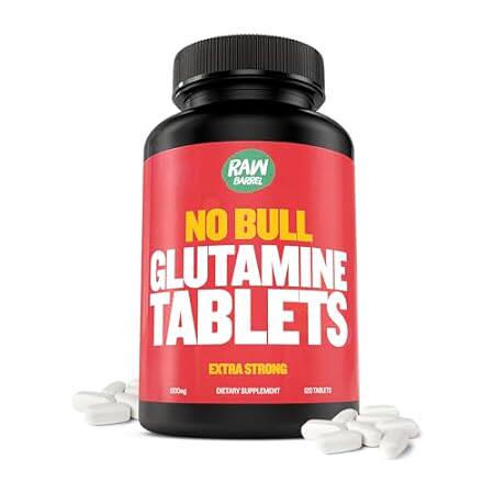 Raw Barrel - “No Bull” L-Glutamine Tablets， Pure L Glutam